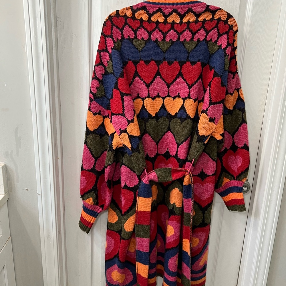 Farm Rio Full Of Hearts Midi Cardigan - Picture 4 of 12